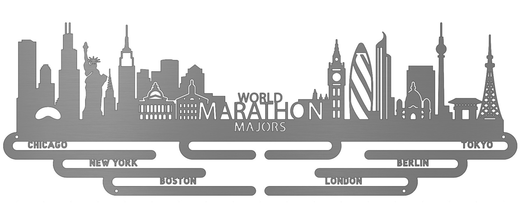World Marathon Majors Cityscape Edition Sport & Running Medal