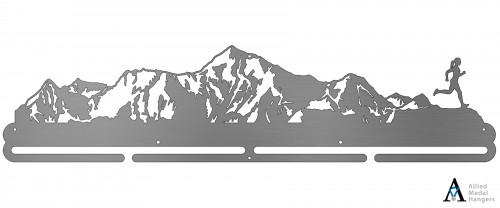 Mountainscape - Female - Version 2 Bib and Medal Display