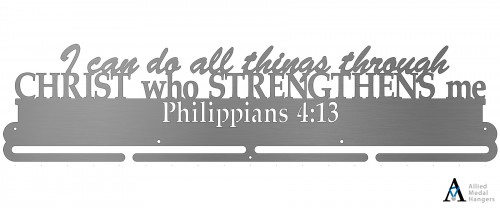 Philippians 4:13 Bib and Medal Display